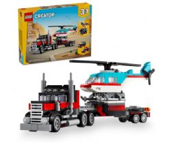 LEGO CREATOR - LE CAMION À PLATEFORME AVEC UN HÉLICOPTÈRE #31146